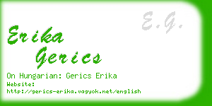 erika gerics business card